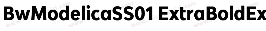 BwModelicaSS01 ExtraBoldExpanded字体转换